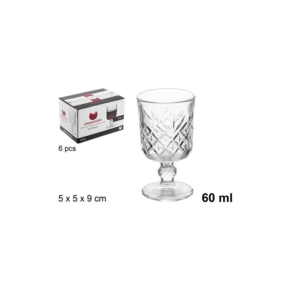 BICCHIERE DA LIQUORE TORINO 60 ML 5X5X9